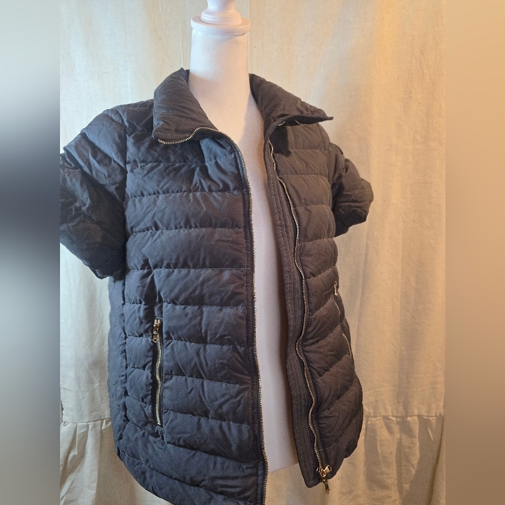 Tatras Genuine Goose Women's Short Sleeve Puffer Vest Black - Picture 1 of 11